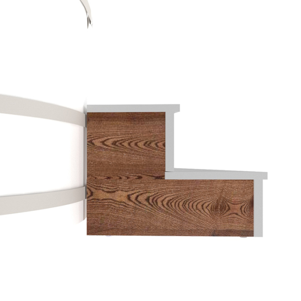 Комплект заглушек для подиума на одну сторону, лиственница морёная Bentwood. Фото № 2