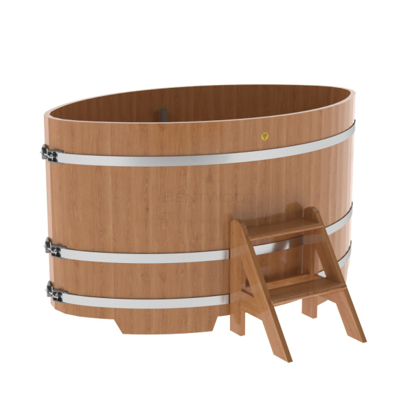 Купель Овальная Bentwood из натурального дуба 1,08 х 1,75 х 1,0 м. Фото № 1