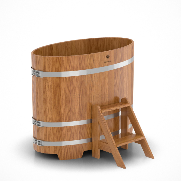 Купель Овальная Bentwood из натурального дуба 0,69 х 1,31 х 1,1 м. Фото № 1