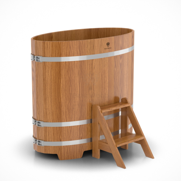 Купель Овальная Bentwood из натурального дуба 0,69 х 1,31 х 1,2 м. Фото № 1