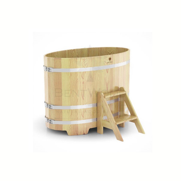 Купель овальная из кедра Bentwood 0,80х1,42х1,00. Фото № 1