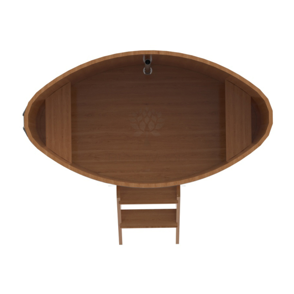 Купель Овальная Bentwood из натурального дуба 0,92 х 1,66 х 1,0 м. Фото № 4