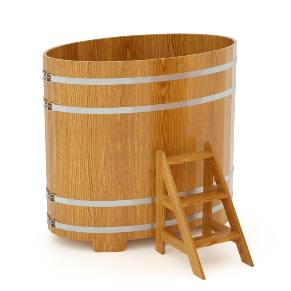 Купель Овальная Bentwood из натурального дуба 0,92 х 1,66 х 1,4 м. Фото № 1