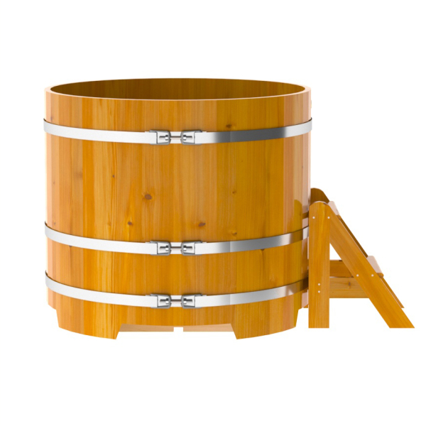 Купель Круглая Bentwood из натуральной лиственницы Рустик 1,17 х 1,17 х 1,0 м. Фото № 2