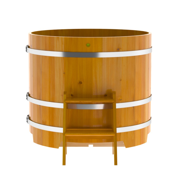 Купель Круглая Bentwood из натуральной лиственницы Рустик 1,17 х 1,17 х 1,0 м. Фото № 4