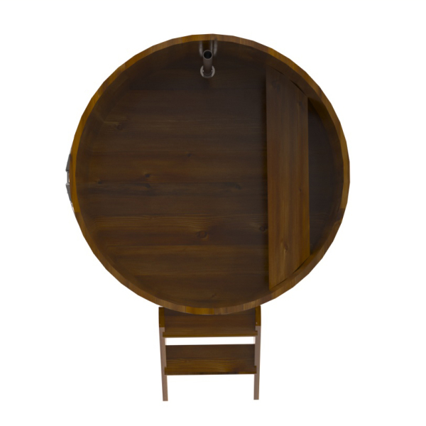 Купель Круглая Bentwood из морёной лиственницы Рустик 1,17 х 1,17 х 1,0 м. Фото № 3