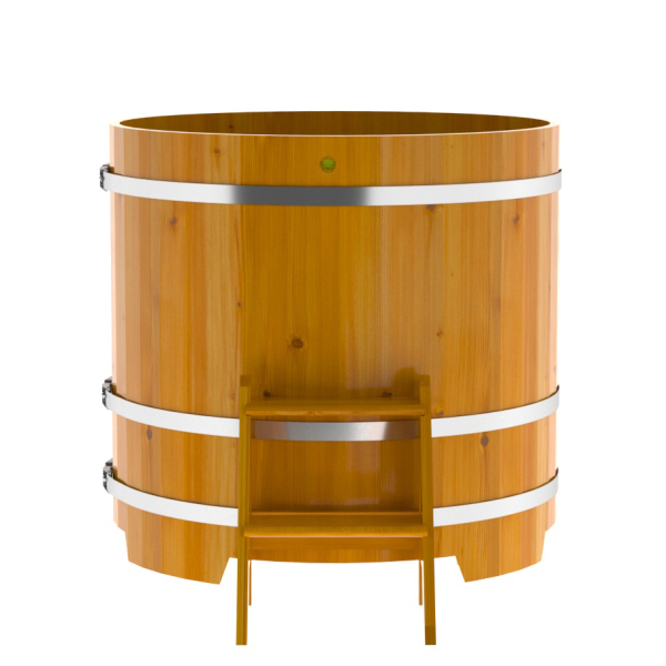 Купель Круглая Bentwood из натуральной лиственницы Рустик 1,17 х 1,17 х 1,1 м. Фото № 2