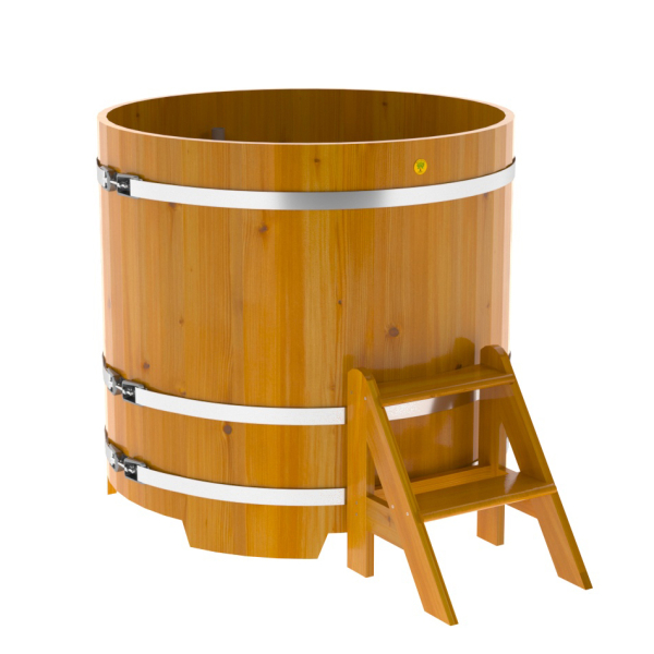 Купель Круглая Bentwood из натуральной лиственницы Рустик 1,17 х 1,17 х 1,1 м. Фото № 1