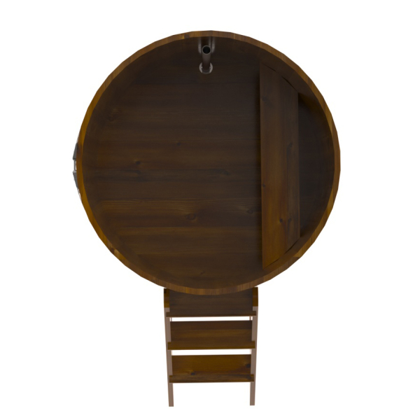 Купель Круглая Bentwood из морёной лиственницы Рустик 1,17 х 1,17 х 1,2 м. Фото № 5