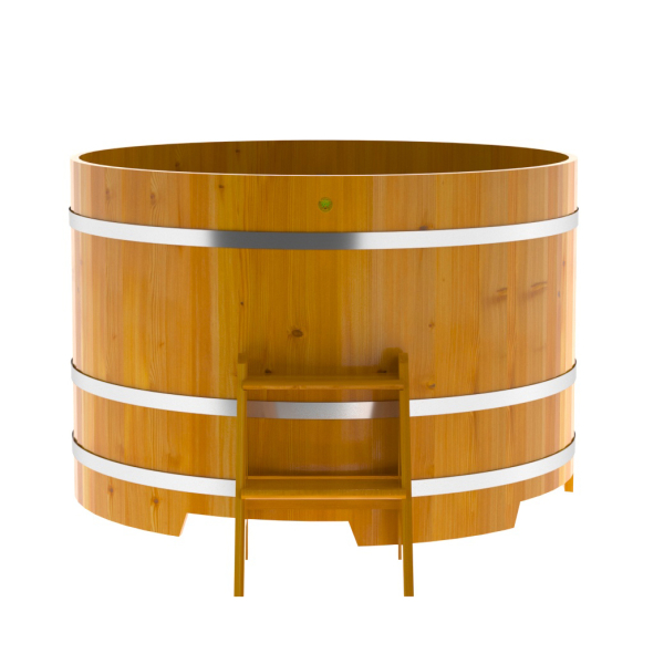 Купель Круглая Bentwood из натуральной лиственницы Рустик 1,50 х 1,50 х 1,0 м. Фото № 2