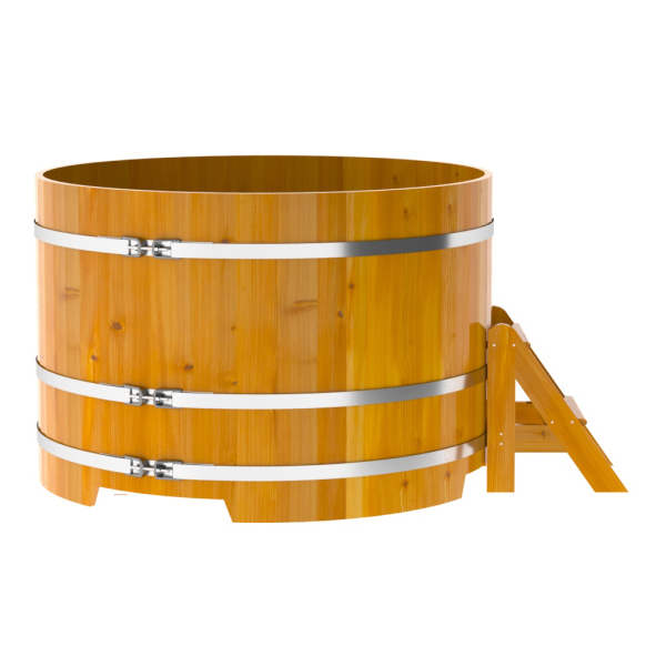 Купель Круглая Bentwood из натуральной лиственницы Рустик 1,50 х 1,50 х 1,0 м. Фото № 4
