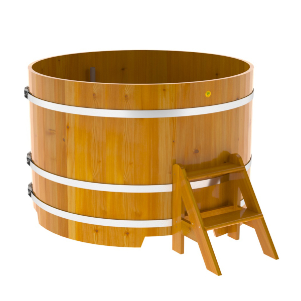 Купель Круглая Bentwood из натуральной лиственницы Рустик 1,50 х 1,50 х 1,0 м. Фото № 1