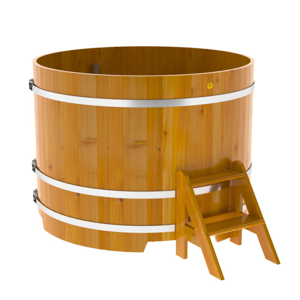 Купель Круглая Bentwood из натуральной лиственницы Рустик 1,50 х 1,50 х 1,1 м. Фото № 1