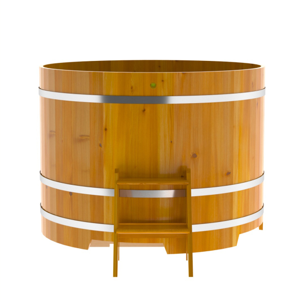 Купель Круглая Bentwood из натуральной лиственницы Рустик 1,50 х 1,50 х 1,1 м. Фото № 3