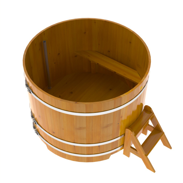 Купель Круглая Bentwood из натуральной лиственницы Рустик 1,50 х 1,50 х 1,1 м. Фото № 5