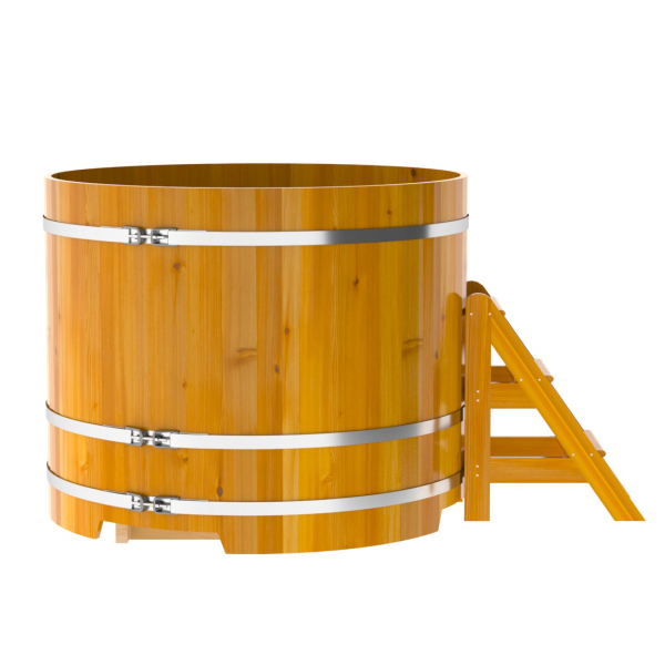 Купель Круглая Bentwood из натуральной лиственницы Рустик 1,50 х 1,50 х 1,2 м. Фото № 3