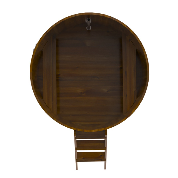 Купель Круглая Bentwood из морёной лиственницы Рустик 1,50 х 1,50 х 1,2 м. Фото № 4