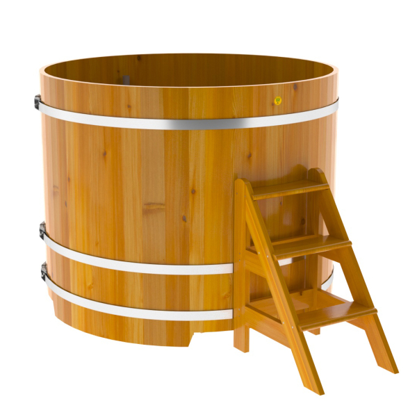 Купель Круглая Bentwood из натуральной лиственницы Рустик 1,50 х 1,50 х 1,2 м. Фото № 1