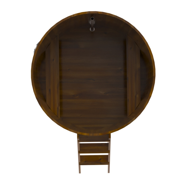 Купель Круглая Bentwood из морёной лиственницы Рустик 1,50 х 1,50 х 1,4 м. Фото № 4
