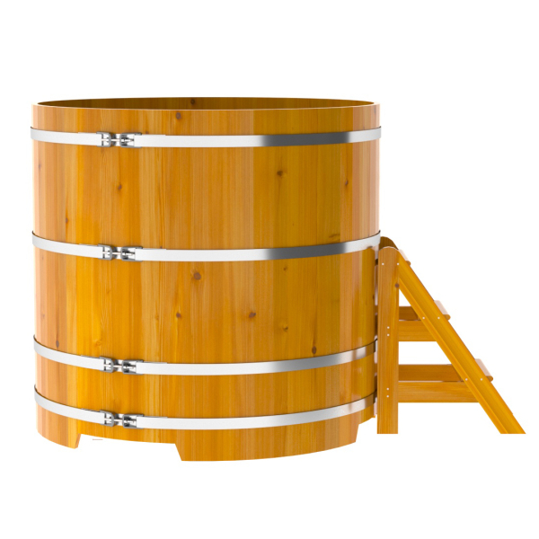 Купель Круглая Bentwood из натуральной лиственницы Рустик 1,50 х 1,50 х 1,4 м. Фото № 3