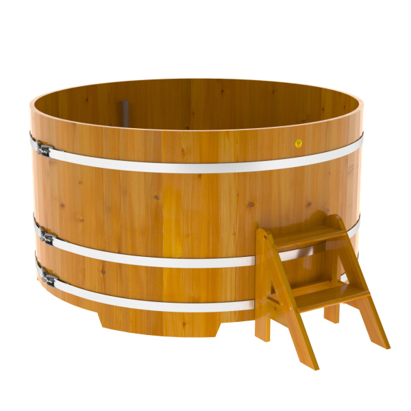 Купель Круглая Bentwood из натуральной лиственницы Рустик 1,80 х 1,80 х 1,0 м. Фото № 1