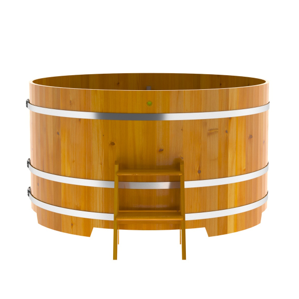 Купель Круглая Bentwood из натуральной лиственницы Рустик 1,80 х 1,80 х 1,0 м. Фото № 3