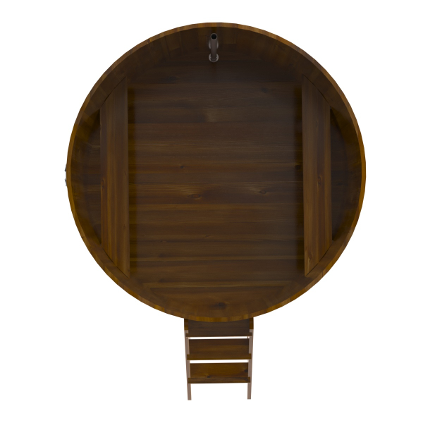 Купель Круглая Bentwood из морёной лиственницы Рустик 1,80 х 1,80 х 1,2 м. Фото № 2