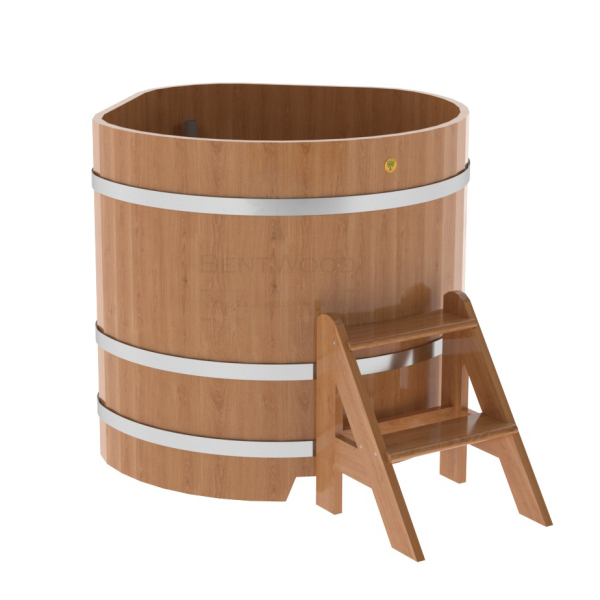 Купель угловая Bentwood из натурального дуба 1,03х1,03 Высота 1,0 м. Фото № 1