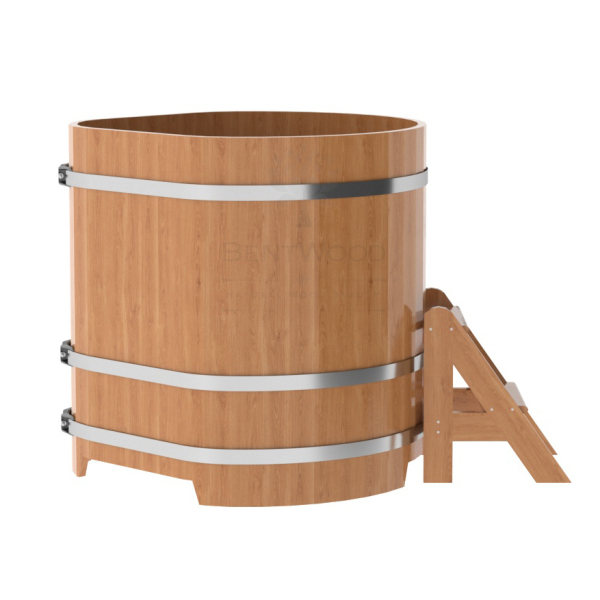 Купель угловая Bentwood из натурального дуба 1,03х1,03 Высота 1,1 м. Фото № 3