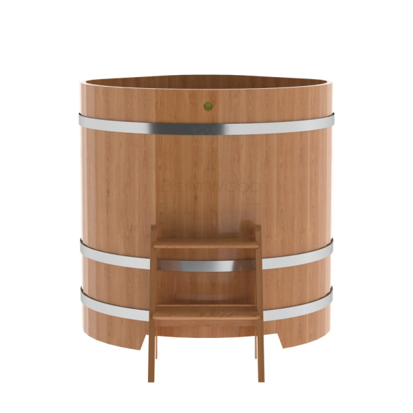 Купель угловая Bentwood из натурального дуба 1,03х1,03 Высота 1,1 м. Фото № 4