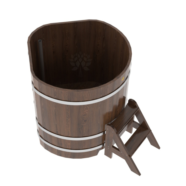 Купель угловая Bentwood из мореного дуба 1,03х1,03 Высота 1,1 м. Фото № 2