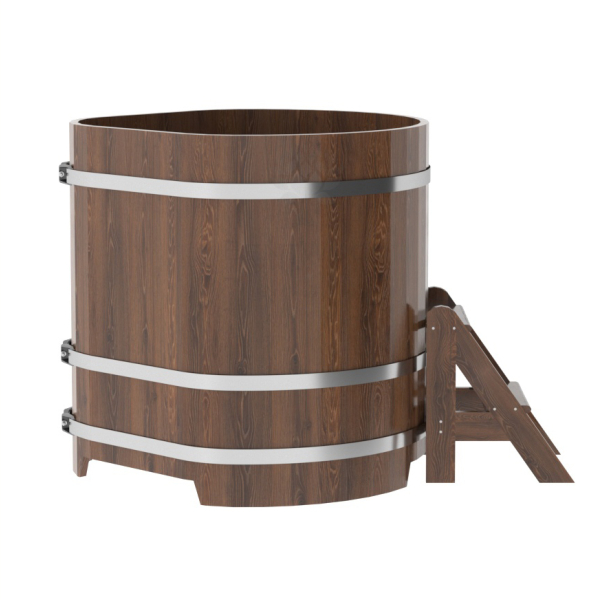Купель угловая Bentwood из мореного дуба 1,03х1,03 Высота 1,1 м. Фото № 3