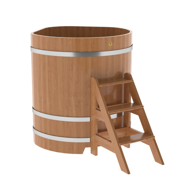 Купель угловая Bentwood из натурального дуба 1,03х1,03 Высота 1,2 м. Фото № 1