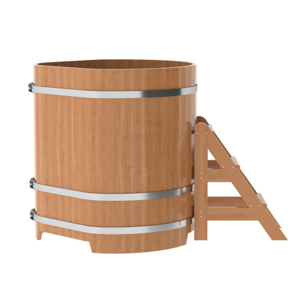 Купель угловая Bentwood из натурального дуба 1,03х1,03 Высота 1,2 м. Фото № 3