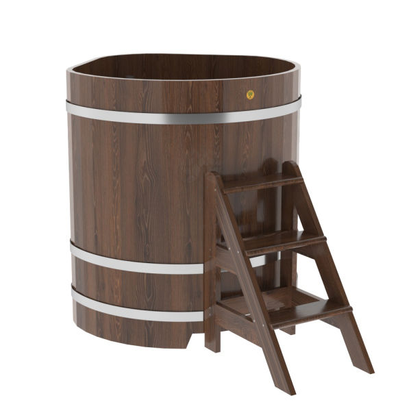 Купель угловая Bentwood из мореного дуба 1,03х1,03 Высота 1,2 м. Фото № 1