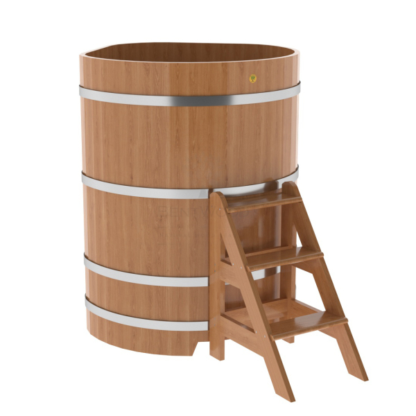 Купель угловая Bentwood из натурального дуба 1,03х1,03 Высота 1,4 м. Фото № 1