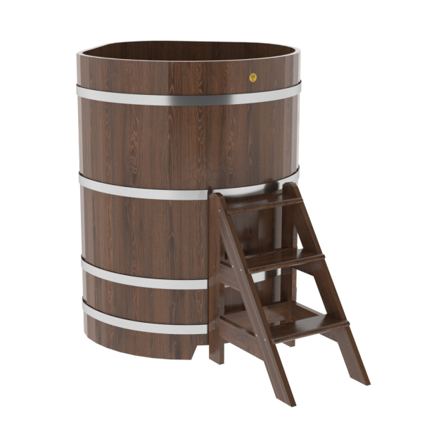Купель угловая Bentwood из мореного дуба 1,03х1,03 Высота 1,4 м. Фото № 1