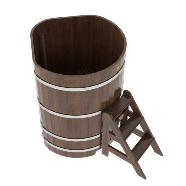 Купель угловая Bentwood из мореного дуба 1,03х1,03 Высота 1,4 м. Фото № 2