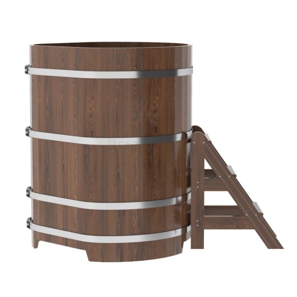Купель угловая Bentwood из мореного дуба 1,03х1,03 Высота 1,4 м. Фото № 3
