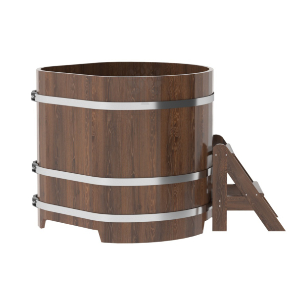 Купель угловая Bentwood из мореного дуба 1,03х1,03 Высота 1,0 м. Фото № 3