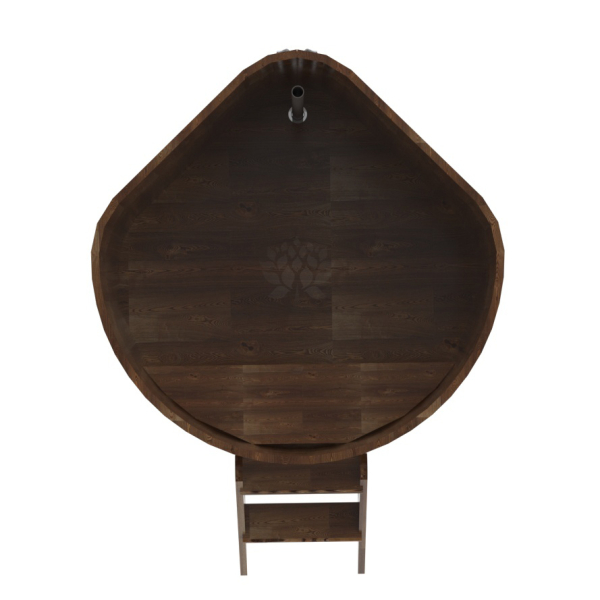 Купель угловая Bentwood из сращенных ламелей мореной лиственницы 1,19х1,19 Высота 1,0 м. Фото № 5
