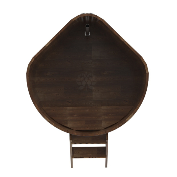 Купель угловая Bentwood из сращенных ламелей мореной лиственницы 1,19х1,19 Высота 1,1 м. Фото № 5