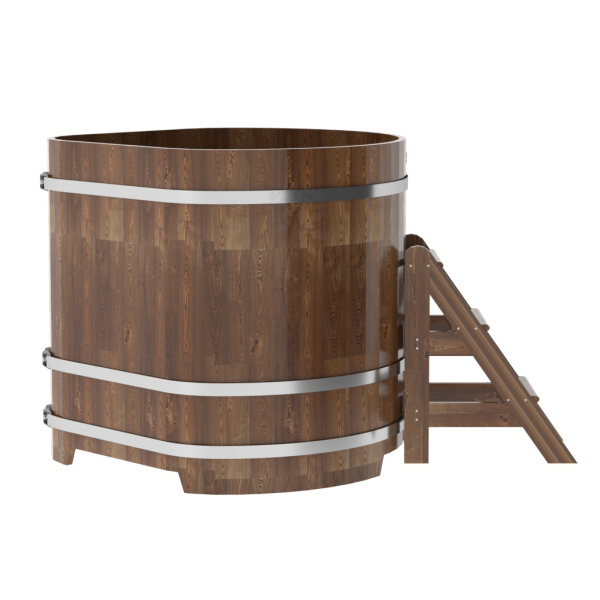 Купель угловая Bentwood из сращенных ламелей мореной лиственницы 1,19х1,19 Высота 1,2 м. Фото № 2
