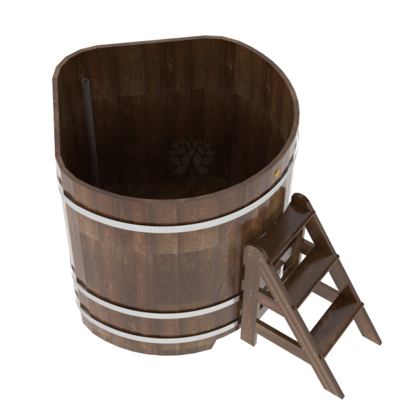 Купель угловая Bentwood из сращенных ламелей мореной лиственницы 1,19х1,19 Высота 1,2 м. Фото № 4