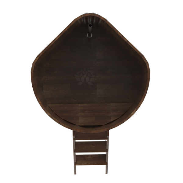 Купель угловая Bentwood из сращенных ламелей мореной лиственницы 1,19х1,19 Высота 1,4 м. Фото № 5