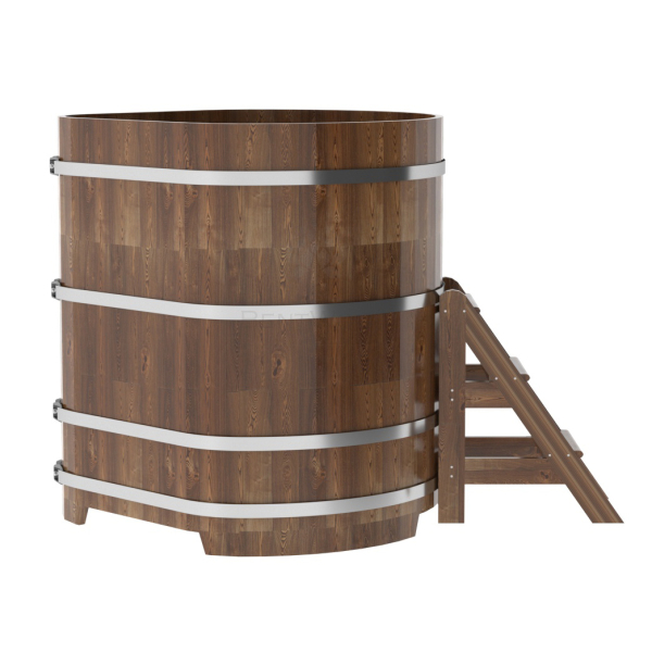 Купель угловая Bentwood из сращенных ламелей мореной лиственницы 1,19х1,19 Высота 1,4 м. Фото № 2