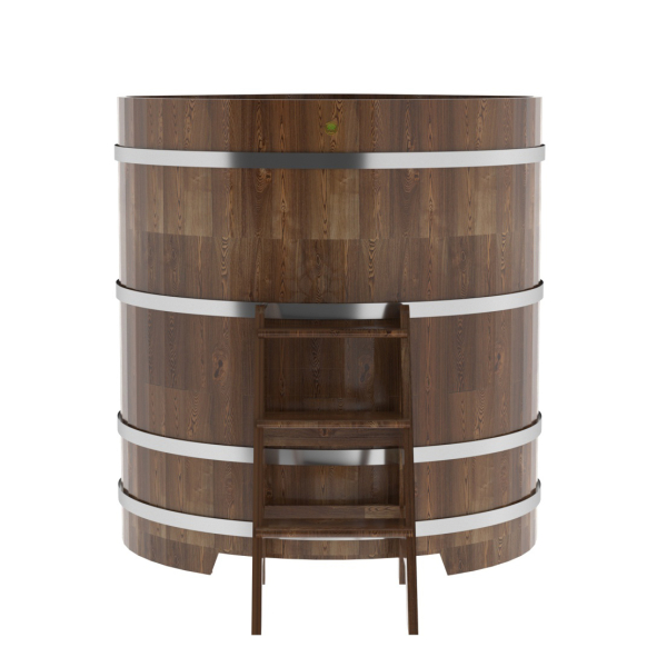 Купель угловая Bentwood из сращенных ламелей мореной лиственницы 1,19х1,19 Высота 1,4 м. Фото № 3