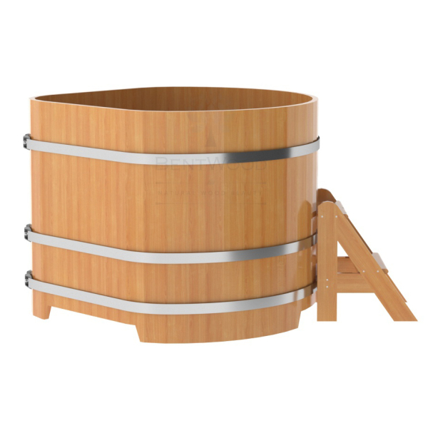 Купель угловая Bentwood из натуральной лиственницы Премиум 1,19х1,19 Высота 1,0 м. Фото № 2