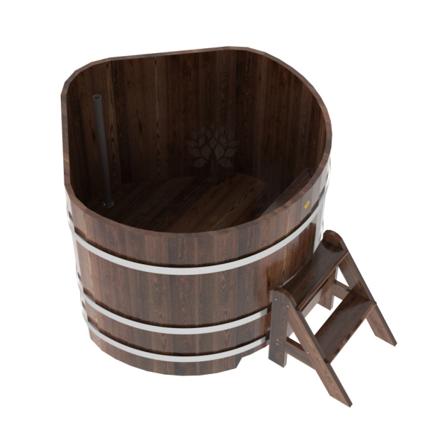 Купель угловая Bentwood из мореной лиственницы Премиум 1,19х1,19 Высота 1,0 м. Фото № 3