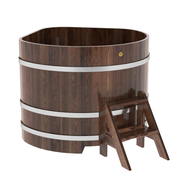 Купель угловая Bentwood из мореной лиственницы Премиум 1,19х1,19 Высота 1,0 м. Фото № 1